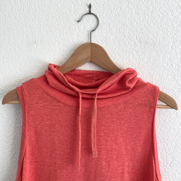 Prana Women's Cozy Up Barmsee Tank Cowl Neck Fresca Heather Lightweight Hemp - Picture 2 of 11